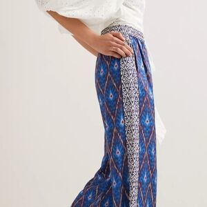 Anthropologie Vale Wide Leg Pants - Patterned